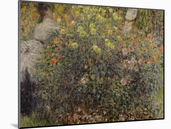 Women in the Flowers, 1875-Claude Monet-Mounted Giclee Print
