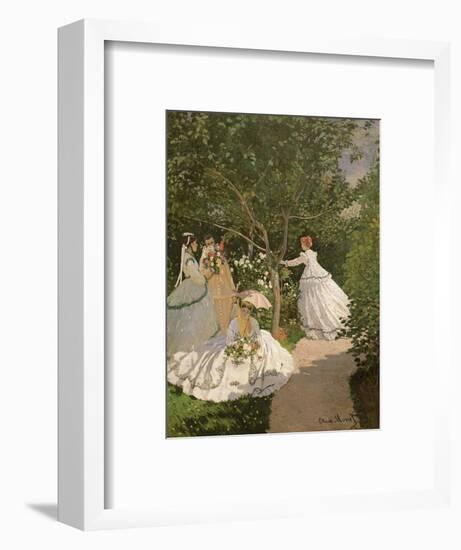 Women in the Garden, 1867-Claude Monet-Framed Premium Giclee Print