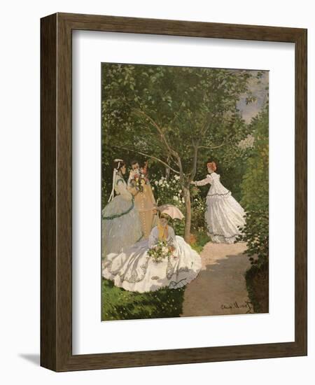 Women in the Garden, 1867-Claude Monet-Framed Giclee Print