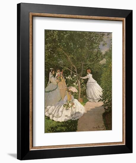 Women in the Garden, 1867-Claude Monet-Framed Giclee Print