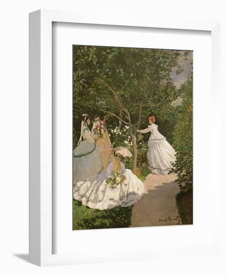 Women in the Garden, 1867-Claude Monet-Framed Giclee Print