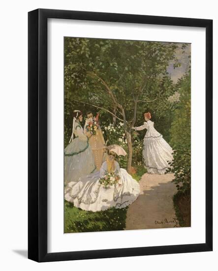 Women in the Garden, 1867-Claude Monet-Framed Giclee Print