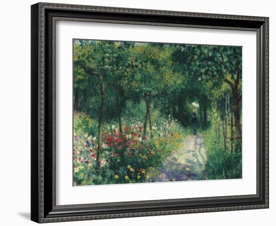 Women in the garden. 1873-Pierre-Auguste Renoir-Framed Giclee Print