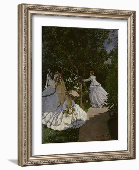 Women in the Garden, c.1866-Claude Monet-Framed Giclee Print