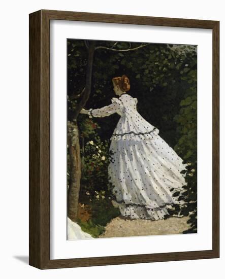 Women in the Garden, Detail-Claude Monet-Framed Giclee Print