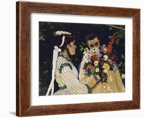 Women in the Garden, Detail-Claude Monet-Framed Giclee Print