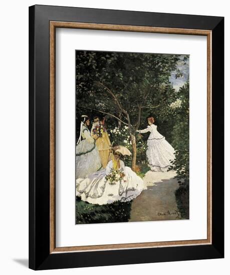 Women in the Garden-Claude Monet-Framed Art Print