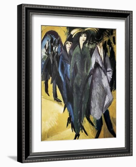 Women in the Street-Ernst Ludwig Kirchner-Framed Art Print