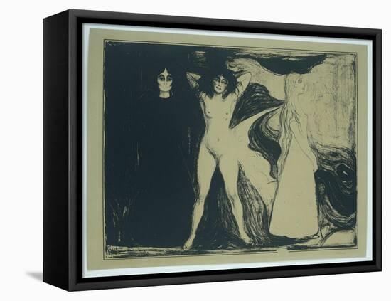 Women in Three Stages (Print)-Edvard Munch-Framed Premier Image Canvas