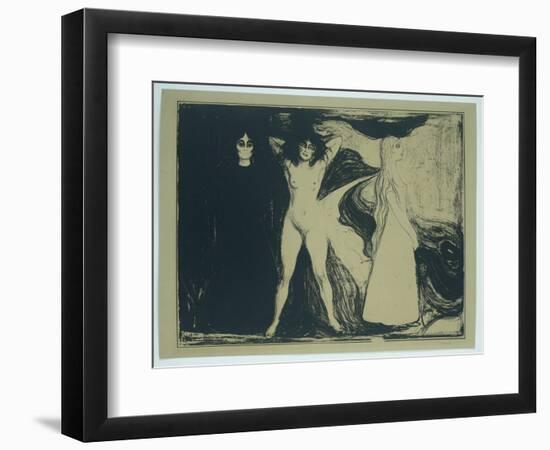 Women in Three Stages (Print)-Edvard Munch-Framed Giclee Print