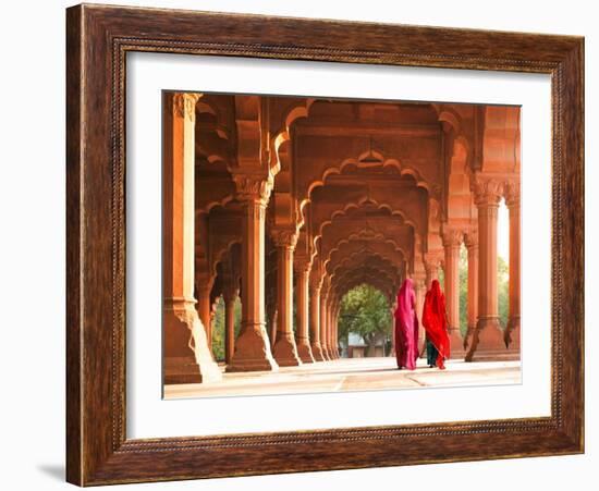 Women in traditional dress, India-Pangea Images-Framed Giclee Print