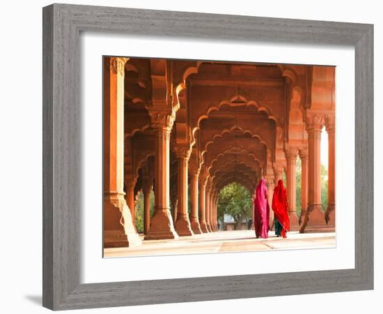 Women in traditional dress, India-Pangea Images-Framed Giclee Print