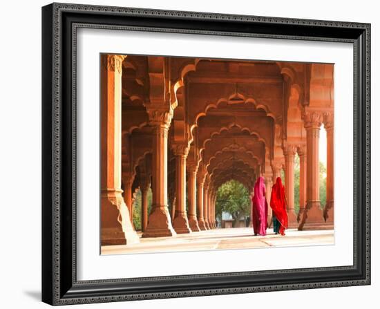 Women in traditional dress, India-Pangea Images-Framed Giclee Print