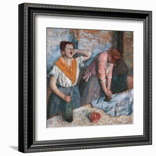 Women Ironing-Edgar Degas-Framed Art Print