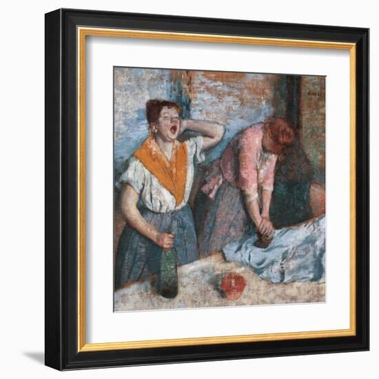 Women Ironing-Edgar Degas-Framed Art Print