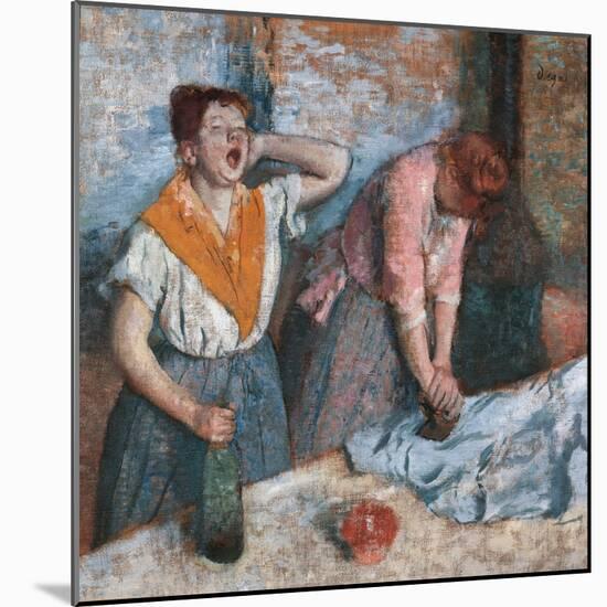 Women Ironing-Edgar Degas-Mounted Giclee Print