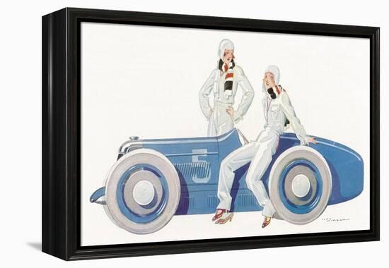 Women Join the Racing Driver Fraternity-Ren? Vincent-Framed Premier Image Canvas