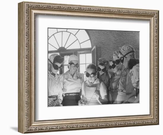 Women Learning War Work at a Vocational School in Central Florida. Circa 1942-Stocktrek Images-Framed Photographic Print