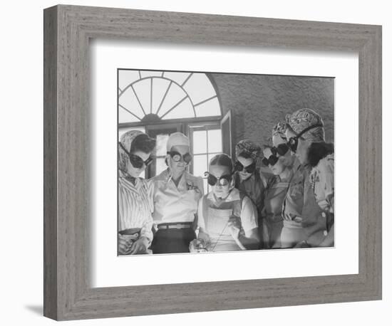 Women Learning War Work at a Vocational School in Central Florida. Circa 1942-Stocktrek Images-Framed Photographic Print