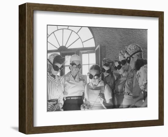 Women Learning War Work at a Vocational School in Central Florida. Circa 1942-Stocktrek Images-Framed Photographic Print