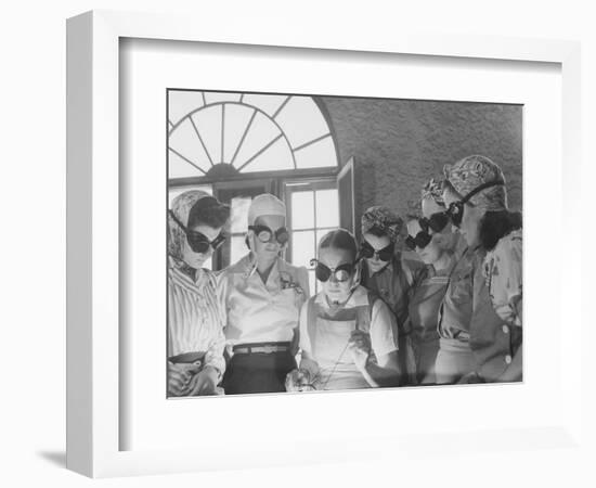 Women Learning War Work at a Vocational School in Central Florida. Circa 1942-Stocktrek Images-Framed Photographic Print