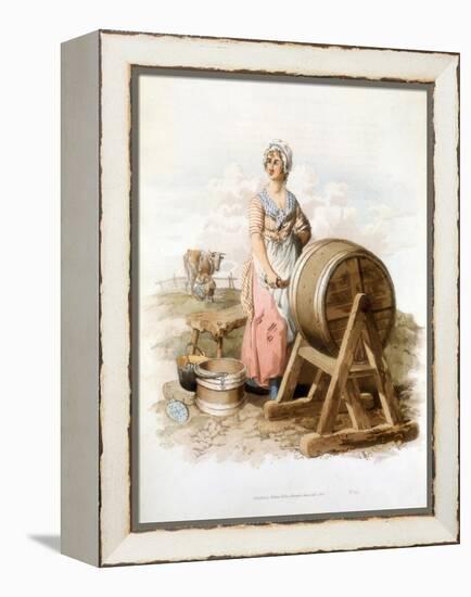 Women Making Butter, 1808-William Henry Pyne-Framed Premier Image Canvas