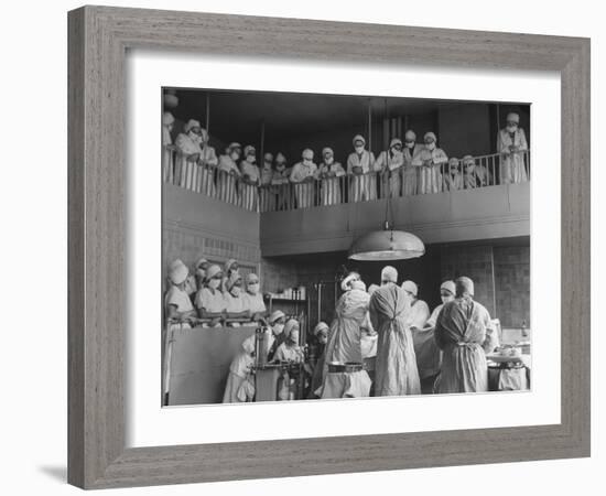 Women Medical Students from Woman's Medical College of Pennsylvania-Sam Shere-Framed Photographic Print