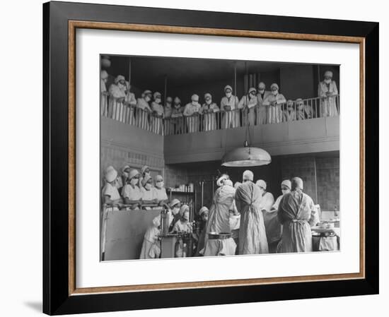 Women Medical Students from Woman's Medical College of Pennsylvania-Sam Shere-Framed Photographic Print