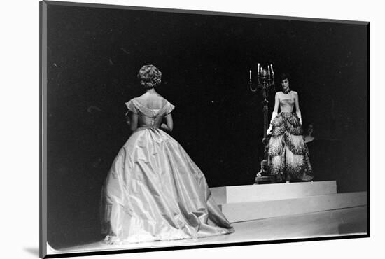 Women Modeling Evening Gowns at the Met Fashion Ball, New York, New York, November 1960-Walter Sanders-Mounted Photographic Print