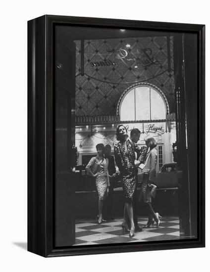 Women Modeling Evening Suits-Gordon Parks-Framed Premier Image Canvas