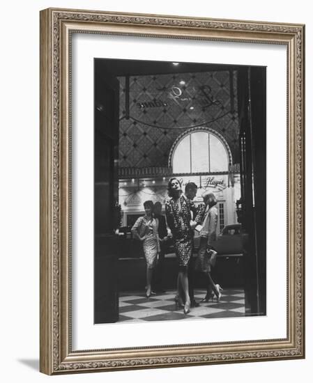 Women Modeling Evening Suits-Gordon Parks-Framed Premium Photographic Print
