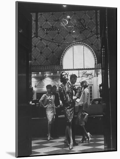 Women Modeling Evening Suits-Gordon Parks-Mounted Photographic Print