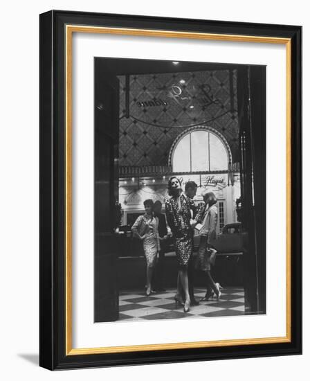 Women Modeling Evening Suits-Gordon Parks-Framed Photographic Print