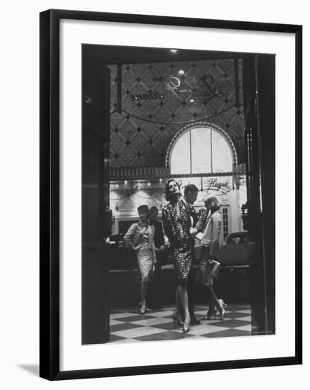 Women Modeling Evening Suits-Gordon Parks-Framed Photographic Print