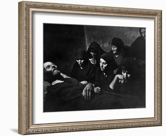 Women Mourning at Wake of Juan Larra-W^ Eugene Smith-Framed Photographic Print