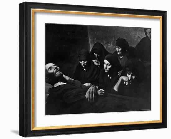 Women Mourning at Wake of Juan Larra-W^ Eugene Smith-Framed Photographic Print