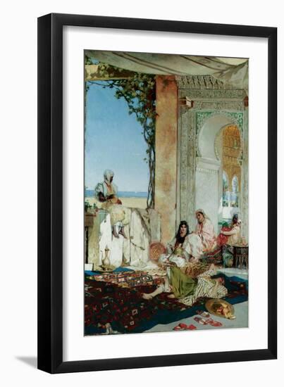 Women of a Harem in Morocco, 1875-Jean Joseph Benjamin Constant-Framed Giclee Print