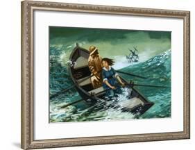 Women of Courage: The Rowboat Rescue. Grace Darling-Peter Jackson-Framed Giclee Print