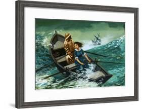 Women of Courage: The Rowboat Rescue. Grace Darling-Peter Jackson-Framed Giclee Print