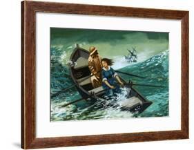 Women of Courage: The Rowboat Rescue. Grace Darling-Peter Jackson-Framed Giclee Print