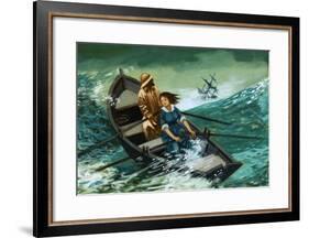 Women of Courage: The Rowboat Rescue. Grace Darling-Peter Jackson-Framed Giclee Print