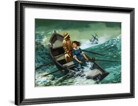 Women of Courage: The Rowboat Rescue. Grace Darling-Peter Jackson-Framed Giclee Print