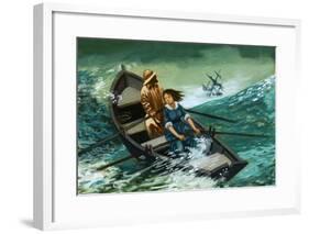 Women of Courage: The Rowboat Rescue. Grace Darling-Peter Jackson-Framed Giclee Print