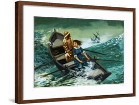 Women of Courage: The Rowboat Rescue. Grace Darling-Peter Jackson-Framed Giclee Print