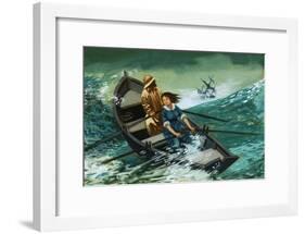 Women of Courage: The Rowboat Rescue. Grace Darling-Peter Jackson-Framed Giclee Print