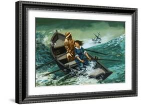 Women of Courage: The Rowboat Rescue. Grace Darling-Peter Jackson-Framed Giclee Print