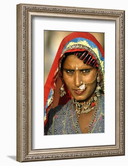 Women of Semi-Nomadic Groups, Rajasthan, Pushkar, India-David Noyes-Framed Photographic Print