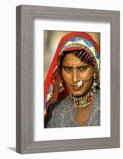 Women of Semi-Nomadic Groups, Rajasthan, Pushkar, India-David Noyes-Framed Photographic Print