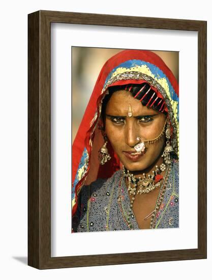 Women of Semi-Nomadic Groups, Rajasthan, Pushkar, India-David Noyes-Framed Photographic Print