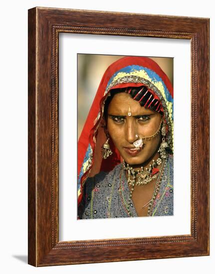 Women of Semi-Nomadic Groups, Rajasthan, Pushkar, India-David Noyes-Framed Photographic Print